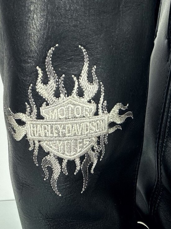 Harley-Davidson Bar Sentry Flame Harness Boot Men\'s 9 Black Leather main image 5
